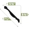 Ekena Millwork 5 1/2"H x 5 1/8"P x 7 1/2"F x 96"L Crown Moulding, PVC MLD05X05X96CRSWPV - alternate 2